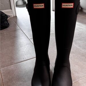 Hunter Original Tall Black Waterproof Boots size 9 never worn new without box